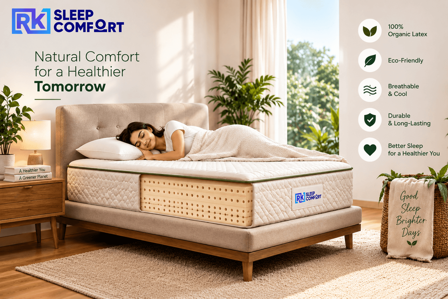Best Organic Latex Mattress in India by RK Sleep Comfort